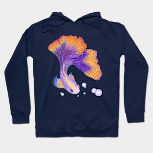 Fish. Japanese style. Beta fish Hoodie